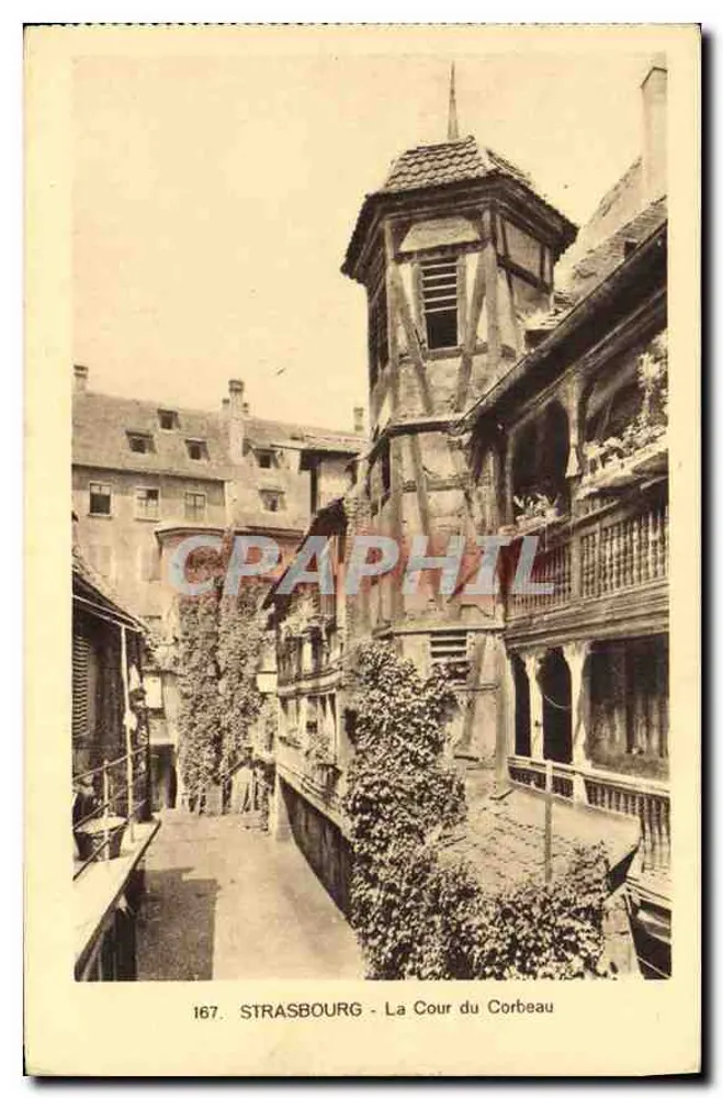 Estrasburgo - A Cour do Corvo — editor A. Albricq, n° 167 - Frente