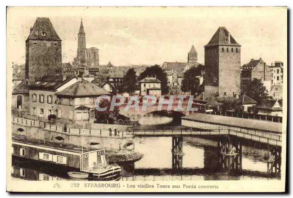Strasbourg - Die alten Türme an den Überdachten Brücken — n°252 - Vorderseite