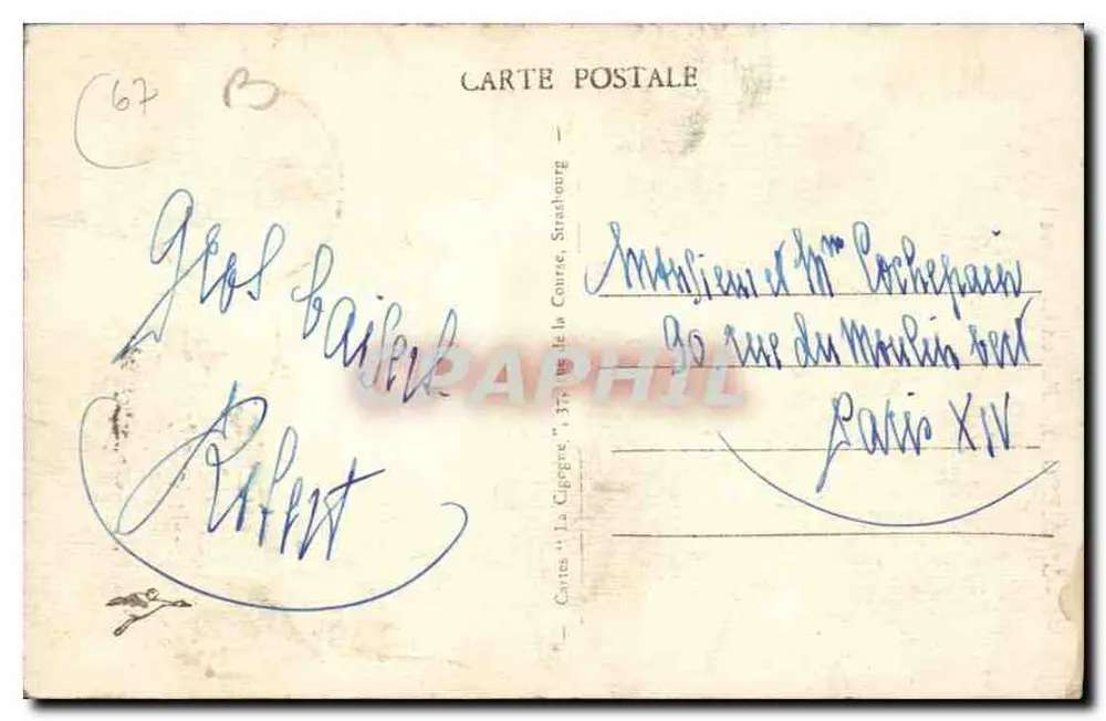 Strasbourg - Casa Kammerzell — editor Roucet de Lisle, n° 141 - Verso