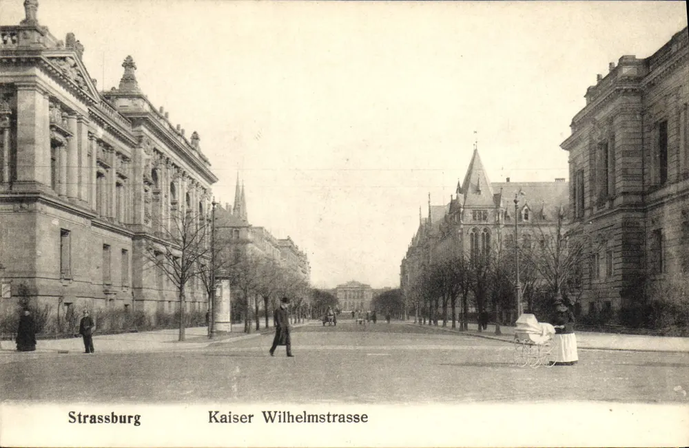 Estrasburgo — Kaiser Wilhelmstrasse — editor H. Manise & Cie, Estrasburgo - Frente