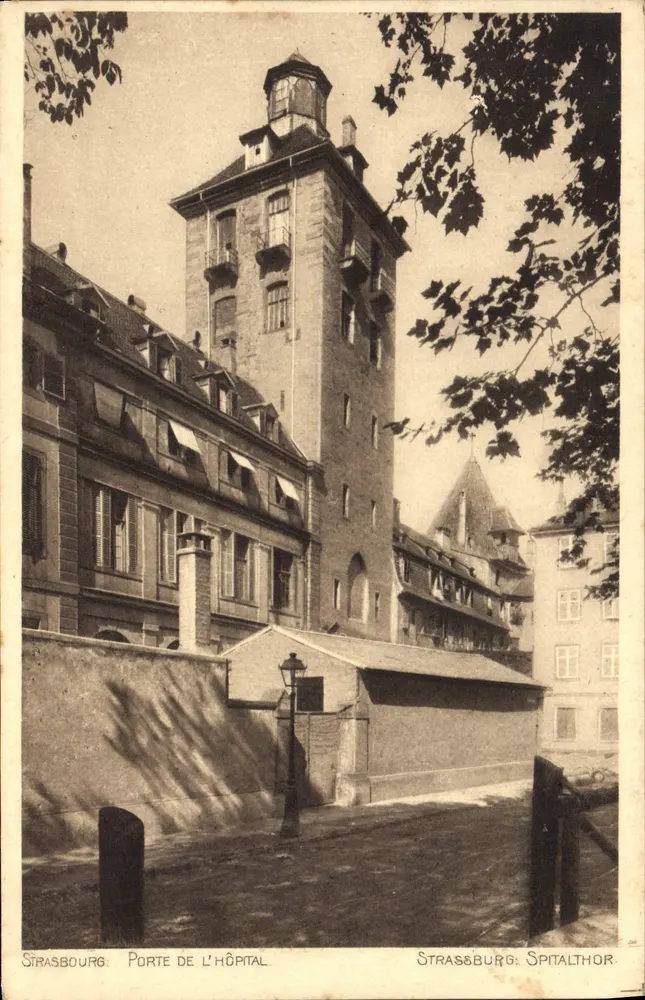 Estrasburgo: Porta do Hospital — editor Revue Alsacienne, n° 272 - Frente