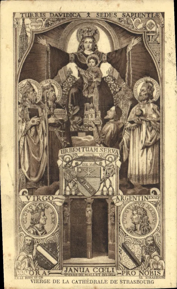 Virgem da catedral de Estrasburgo — editor F.X. Le Roux & Cie, n° 69 - Frente