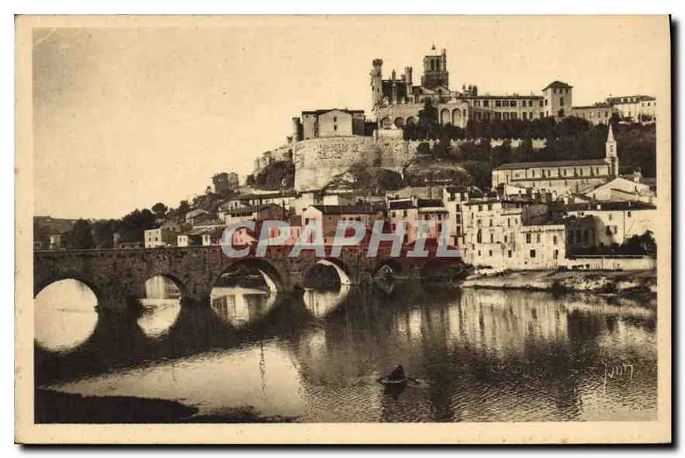 Béziers — Ansicht des Pont Neuf — Les Éditions d'Art YVCIA, Paris - Vorderseite