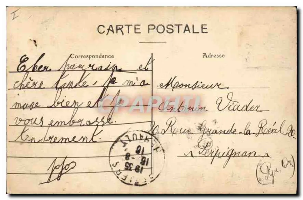 BÉZIERS — Cachoeira do Titan — Mazet-Pons, Béziers - Verso