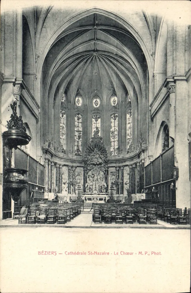Béziers — Kathedrale St-Nazaire — Der Chor — M.P., Phot. - Vorderseite