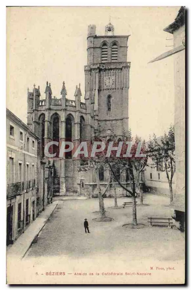 Béziers — Die Apsis der Kathedrale Saint-Nazaire — M. Poan, phot. - Vorderseite