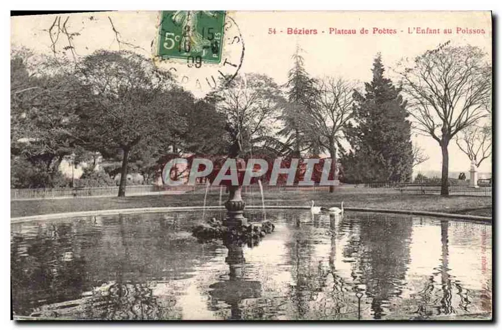 Béziers - Plateau de Poètes - Das Kind mit dem Polierer - Vorderseite
