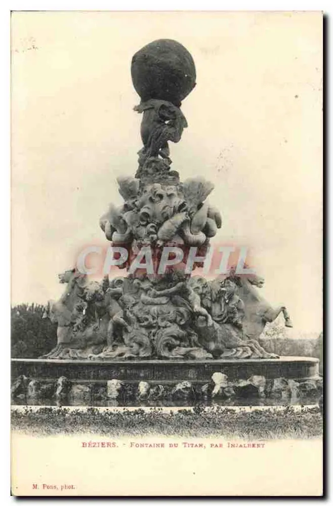 Béziers - Fontaine du Titan, von Injalbert - Vorderseite