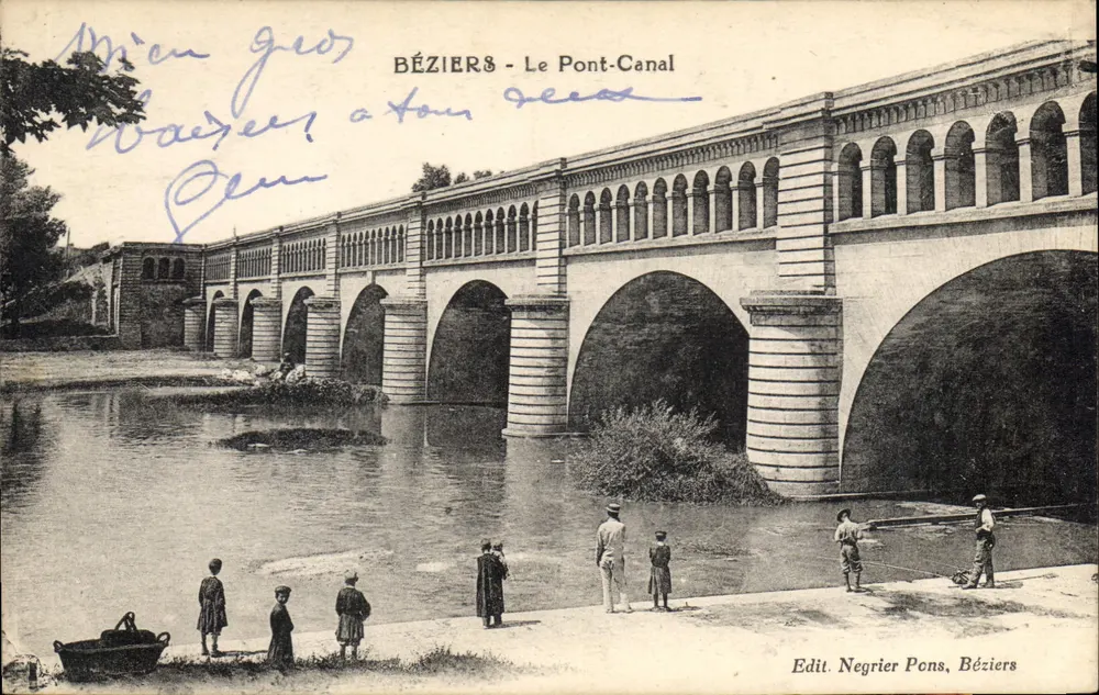 Béziers - De Brug-Kanaal — Ed. Negrier Pons, Béziers - Voorkant