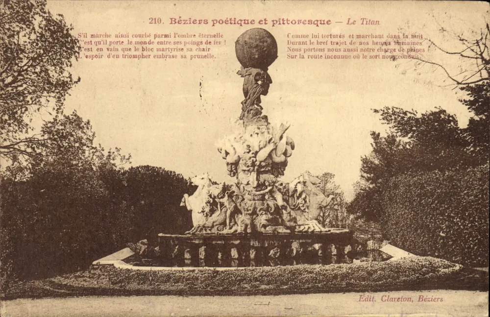 Poetisch und pittoresk Béziers — Der Titan — Edit. Clareton, Béziers - Vorderseite
