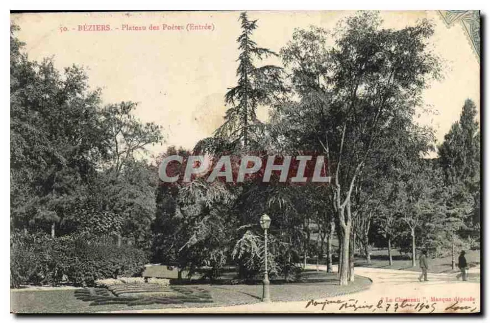 Béziers - Plateau des Poètes (Eingang) — Verlag 'Le Chasseur', Nr. 50 - Vorderseite