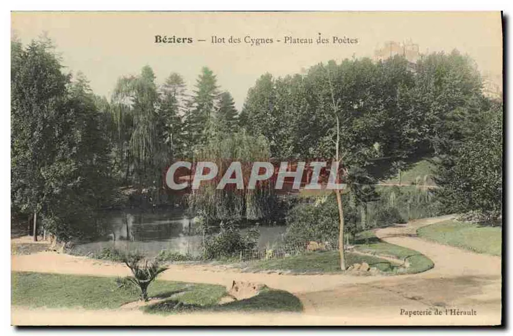 Béziers — Insel der Schwäne - Plateau der Poeten — Papeterie de l'Hérault - Vorderseite