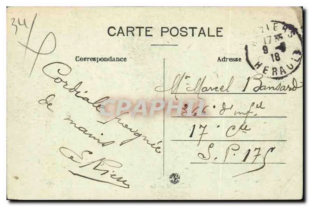 Béziers — As Arenas — Edit. Marius Pons, Béziers - Verso