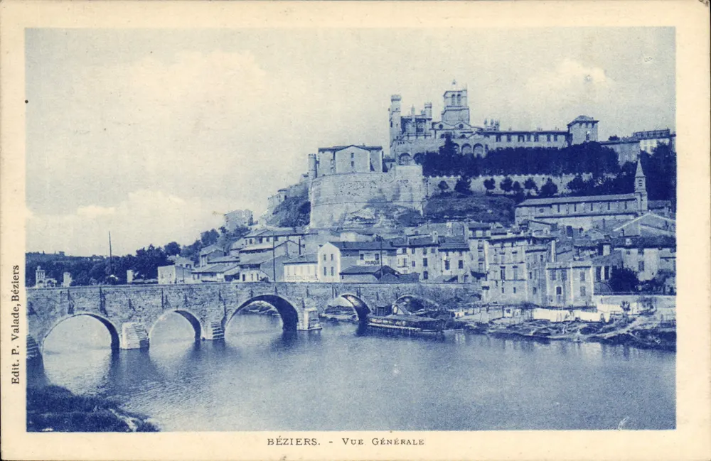 Béziers - Vista Geral — Ed. P. Valade, Béziers - Frente