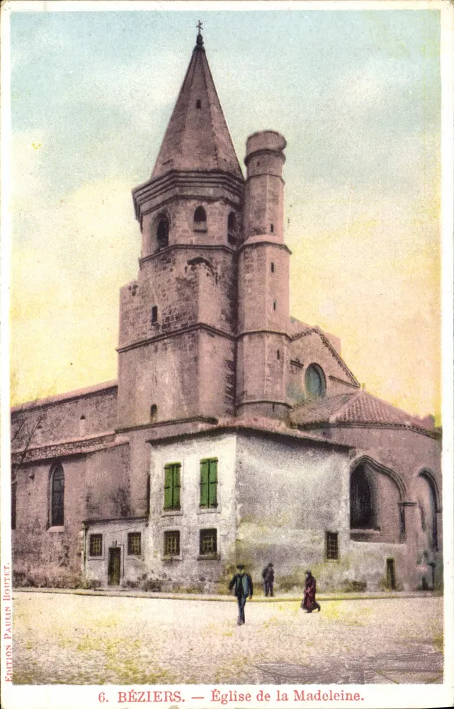 Béziers — Chiesa della Madelcine — Edizione Paulin BOUTET, n°6 - Recto