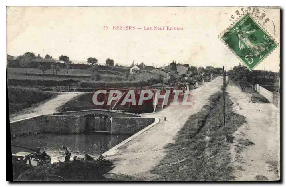 BÉZIERS — As Nove Eclusas — Editor não identificado, n° 29 - Frente