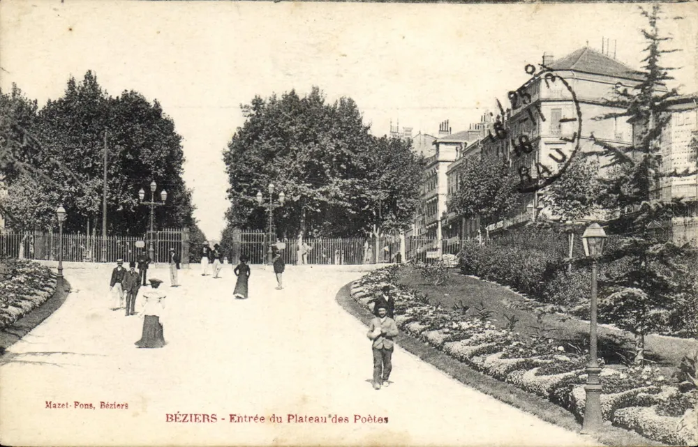 Béziers - Eingang zum Plateau des Poètes — Mazet-Pons, Béziers - Vorderseite
