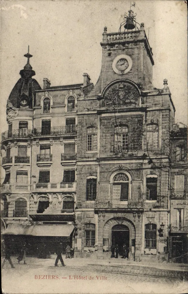 Béziers — O Hotel de Ville — Editor: A. VILLIERS - Frente