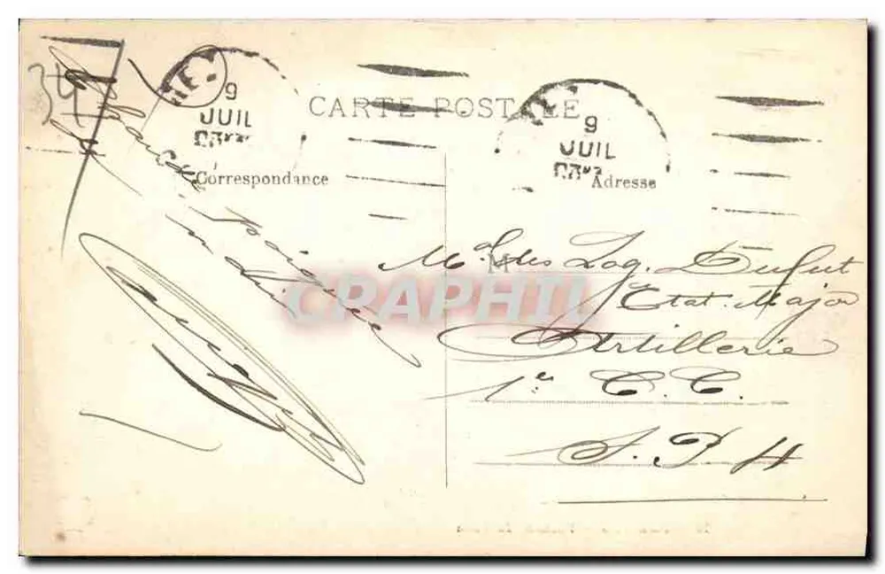 Béziers — Fontaine du Titan — Editor C. C. T. n°19 - Verso