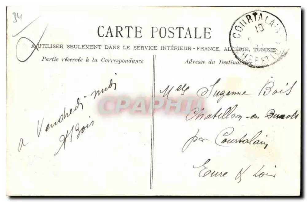 Béziers - O Palácio de Ville — editor Le Chameau, n°42 - Verso