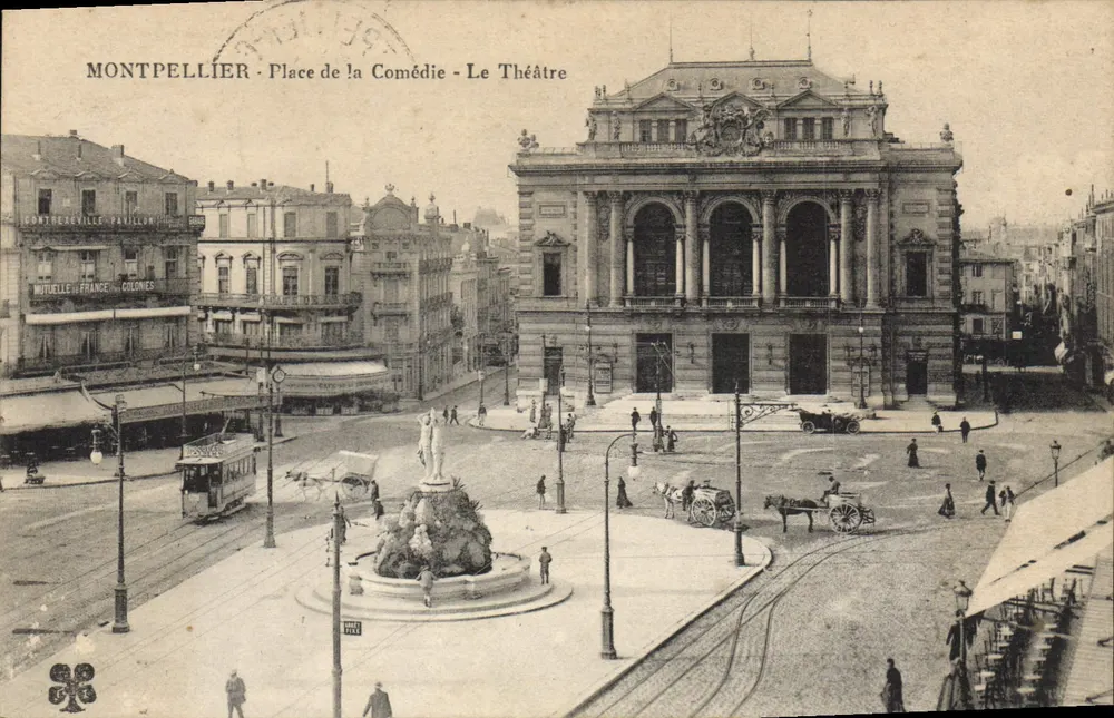 Montpellier - Place de la Comédie - Das Theater - Vorderseite