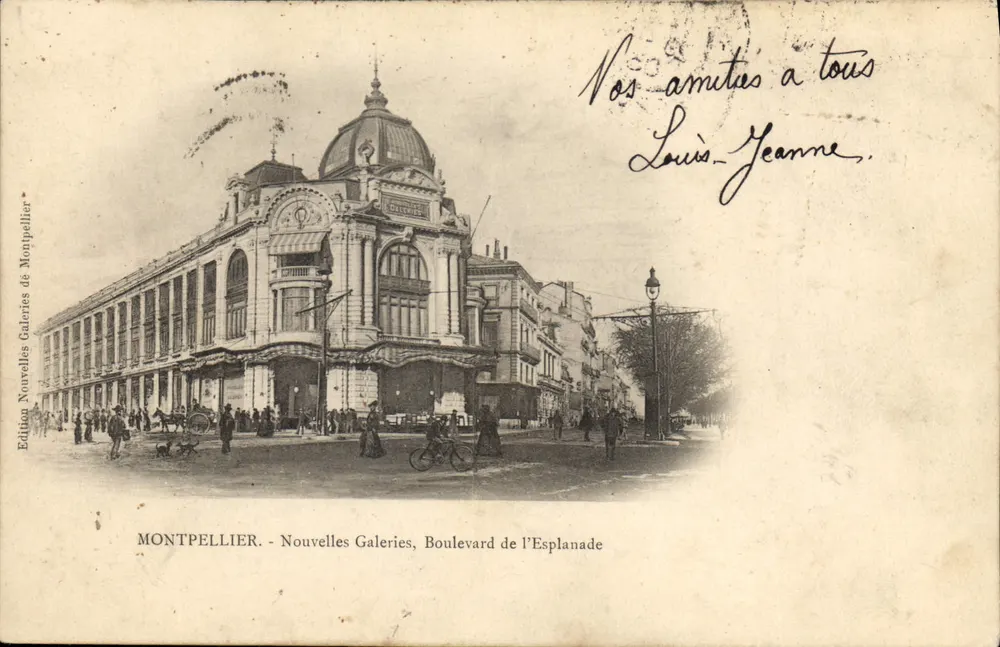 Montpellier - Novas Galerias, Avenida da Esplanada — Edição Novas Galerias de Montpellier - Frente