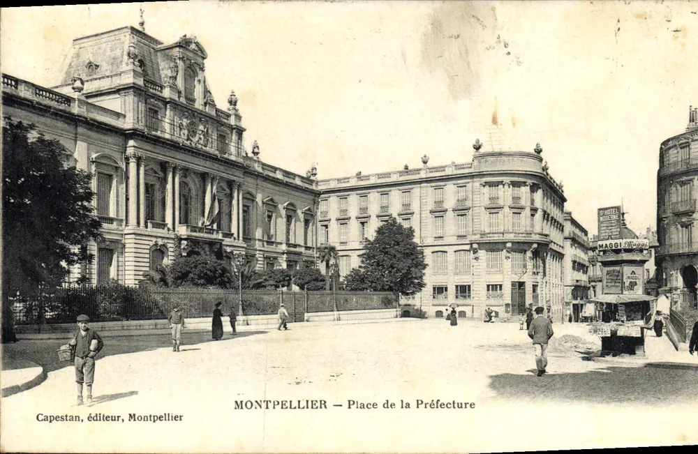 Montpellier — Place de la Préfecture — Capestan, editor, Montpellier - Frente