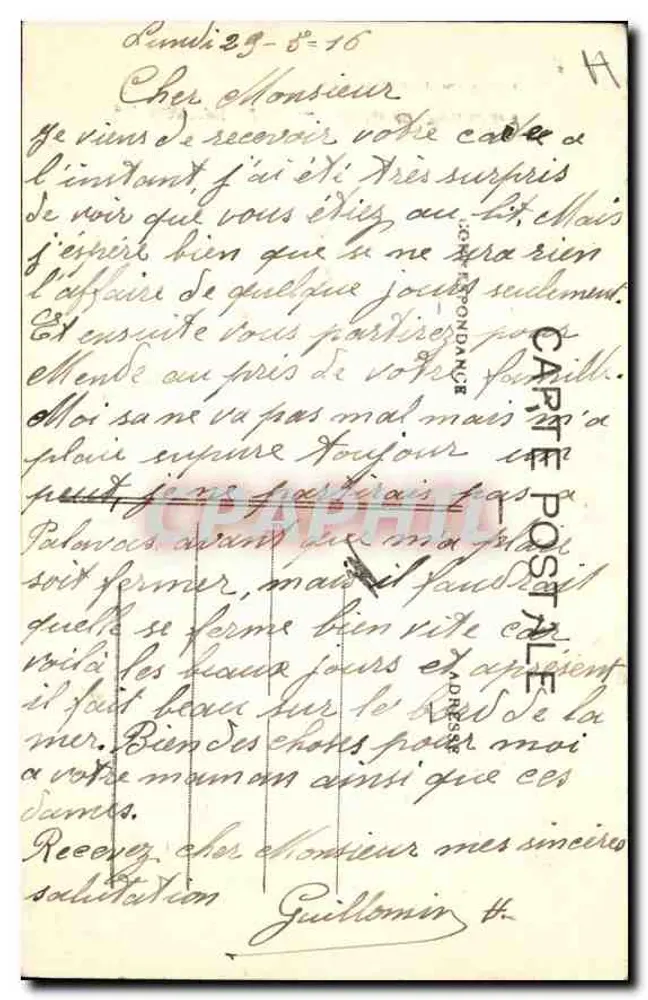 몽펠리에 — 세 삼위일체 분수 — Imp. A. Rols, 4, rue d'Alger - 뒷면