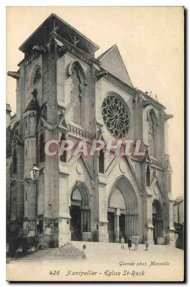 Montpellier — Église Saint-Roch — Guende phot. Marseille, n°428 - Frente