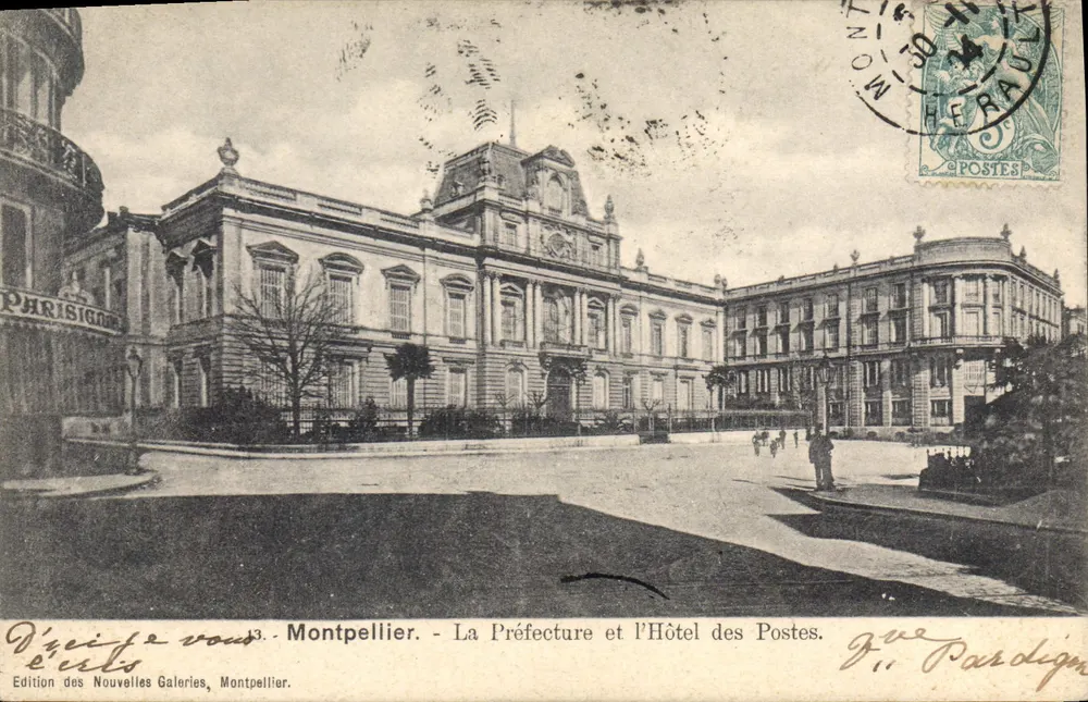 Montpellier - A Prefeitura e o Hotel das Correios — Edição das Novas Galerias, n°13 - Frente