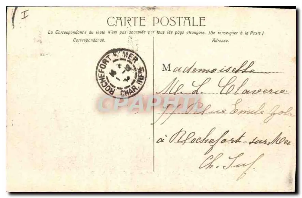 Montpellier - A Prefeitura e o Hotel das Correios — Edição das Novas Galerias, n°13 - Verso