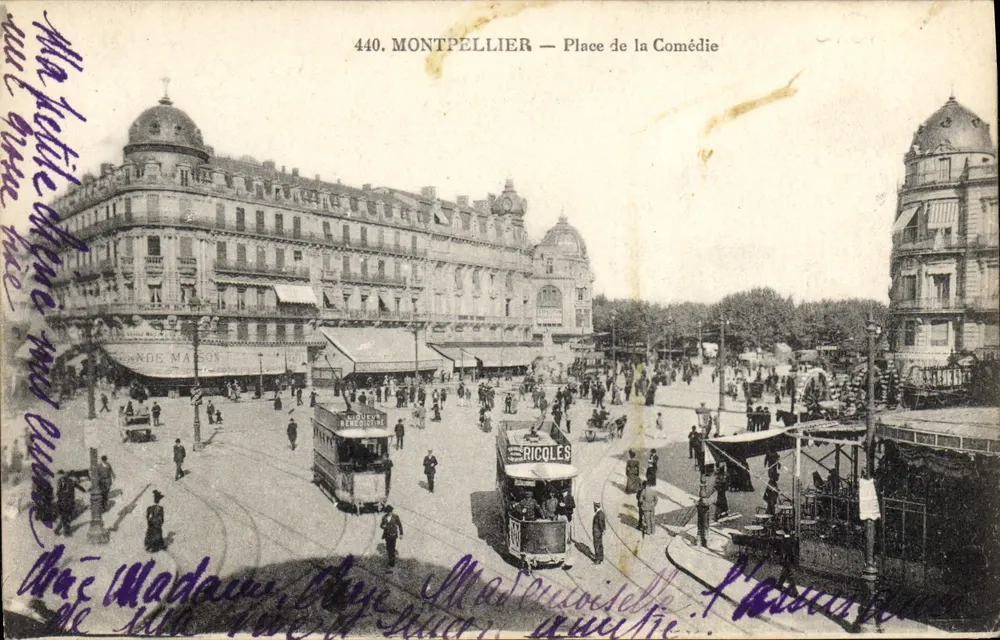 Montpellier — Praça da Comédia — Editor desconhecido, n° 440 - Frente