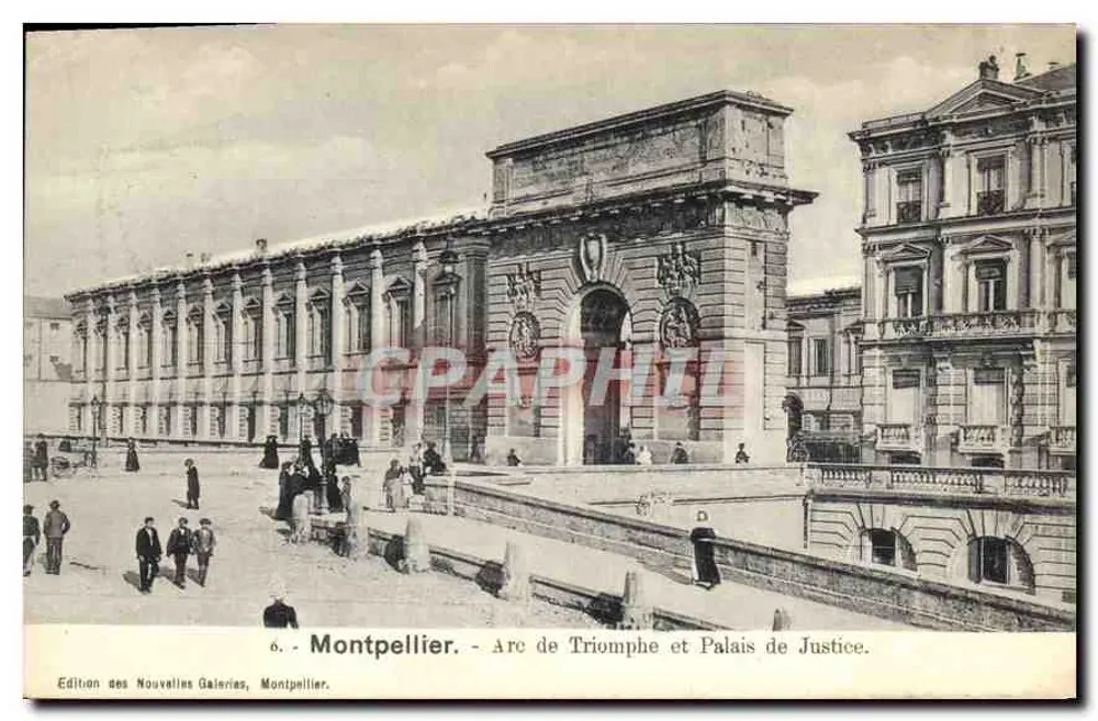 Montpellier - Arco da Vitória e Palácio de Justiça — Edição das Novas Galerias, n°6 - Frente