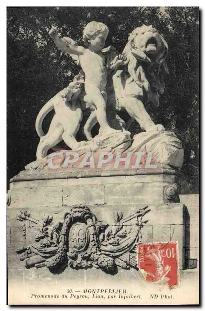 Montpellier — Promenade du Peyrou, Löwe, von Injalbert — ND Fotografie n°30 - Vorderseite