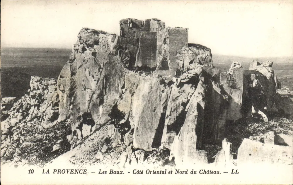 Les Baux — Osten und Norden des Schlosses — LL - Vorderseite