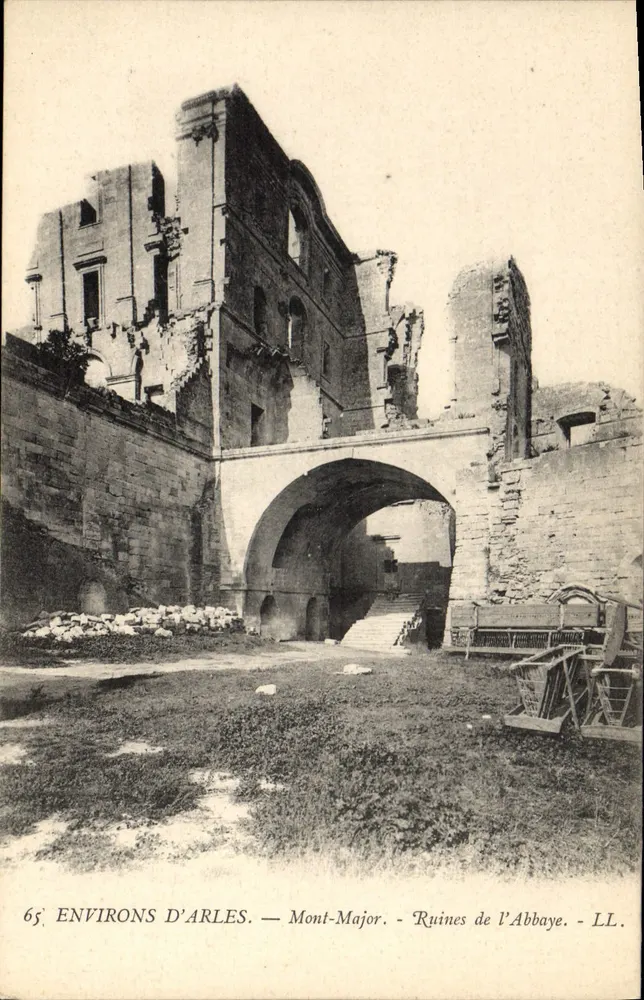 Um Arles — Mont-Major — Ruinen der Abtei — LL. — N° 65 - Vorderseite