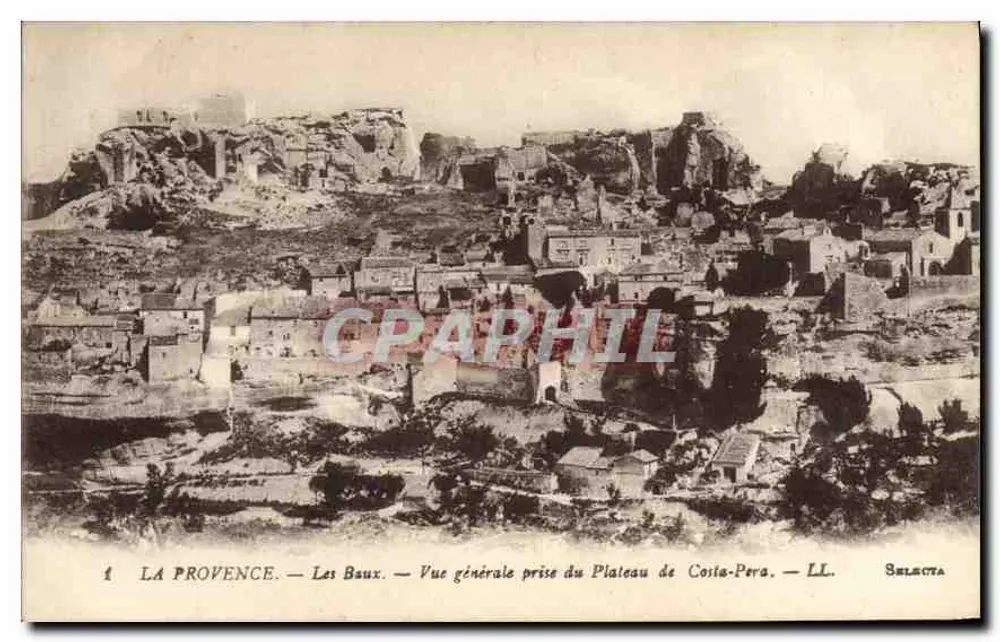 Les Baux — Allgemeiner Blick vom Plateau von Costa-Pera — Selecta - Vorderseite