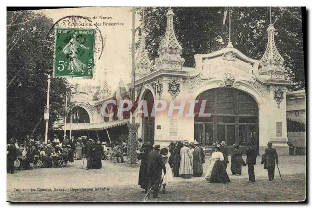 Exposição de Nancy — Consortium das Cervejarias — Impressora Réennes, Nancy - Frente