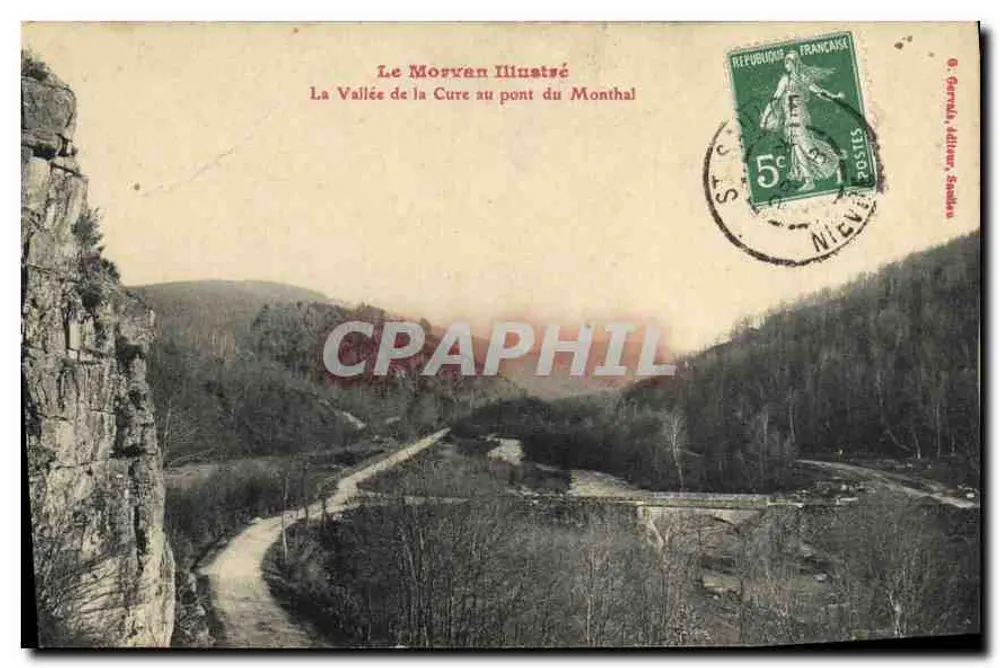 Die Schlucht der Cure am Monthal-Brücke — Le Mosven Illustré, Verlag G. Germain, Sondes - Vorderseite