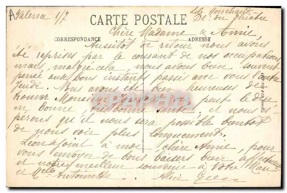 Valence — Schloss Crussol und das Tal des Rhônes — Selecta - Rückseite