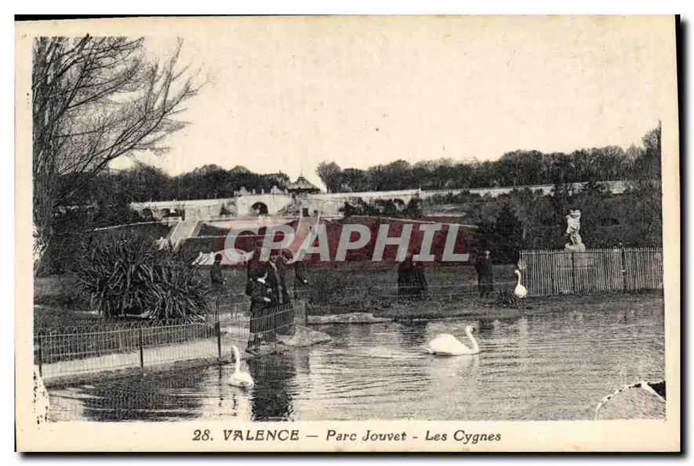 Valence — Park Jouvet — Die Schwäne — Serre, Vater und Sohn, Verleger, Valence - Vorderseite