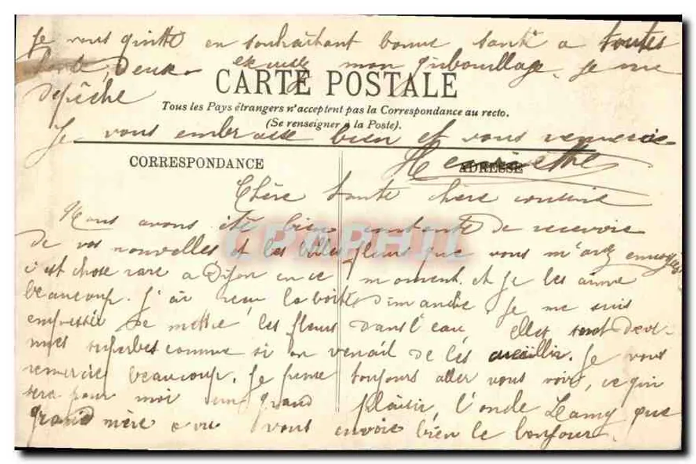 Dijon — Entrada das Alées do Parque — LL. — N° 134 - Verso