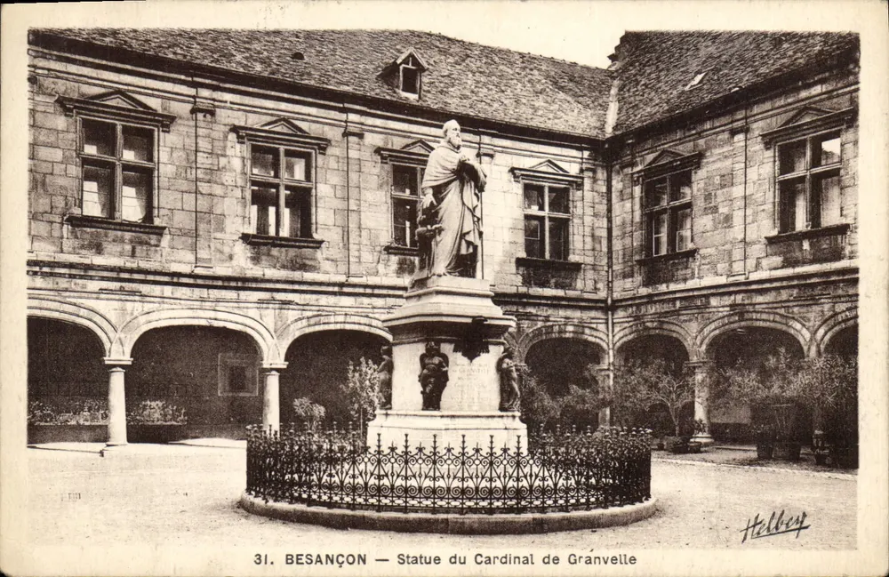Besançon — Estátua do Cardeal de Gránvelle — Helbey - Frente