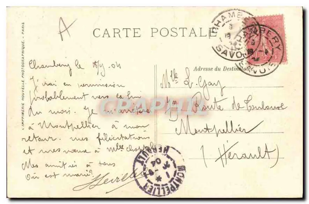 Chambéry — O Castelo — LL. — n°57 - Verso