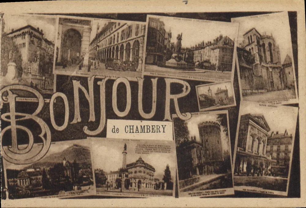 Chambery — Boa tarde de Chambery — L. Blanc e Filhos, editor Montmélian - Frente