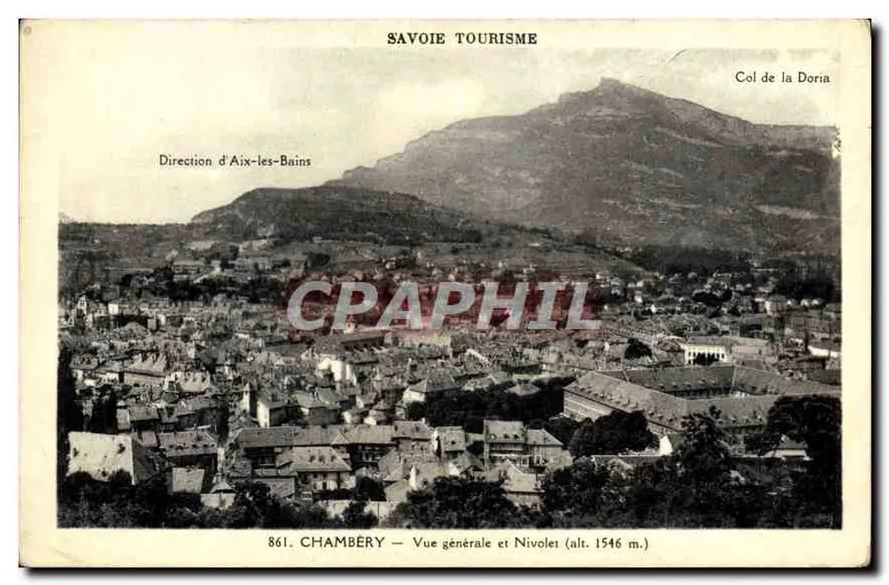 Chambéry — Allgemeiner Blick und Nivolet (Höhe 1546 m.) — Savoie Tourisme, n° 861 - Vorderseite