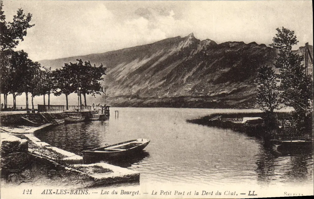 Aix-les-Bains — Lac du Bourget — Le Petit Port und la Dent du Chat — LL. — Shikita - Vorderseite