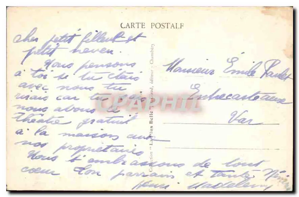 Lago do Bourget — Abadia de Haute-Côme — A Savóia pitoresca - Verso