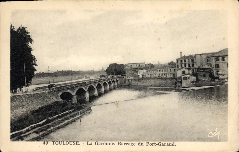 Toulouse - Die Garonne. Staudamm Port-Garaud — Cely, n°49 - Vorderseite