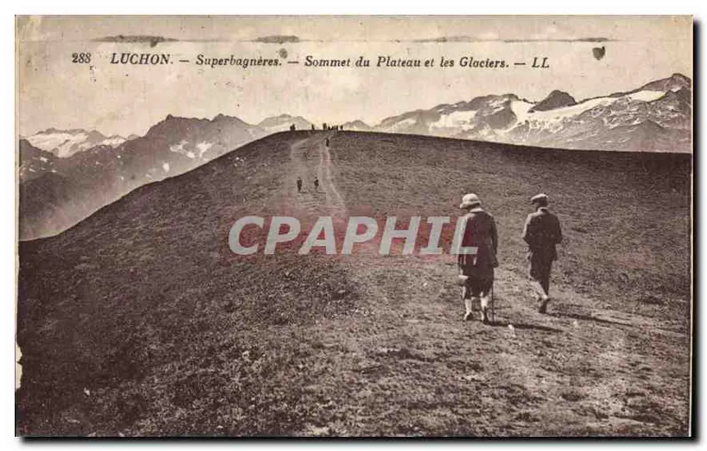 Luchon - Superbagnères - Gipfel des Plateaus und die Gletscher — LL - Vorderseite